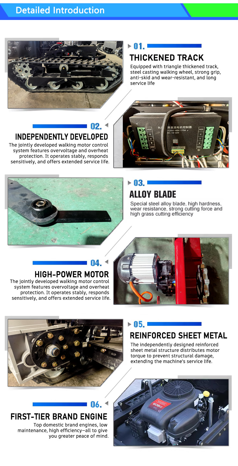 80cm (31.5″) Petrol Series Remote-Controlled Tracked Lawn Mower