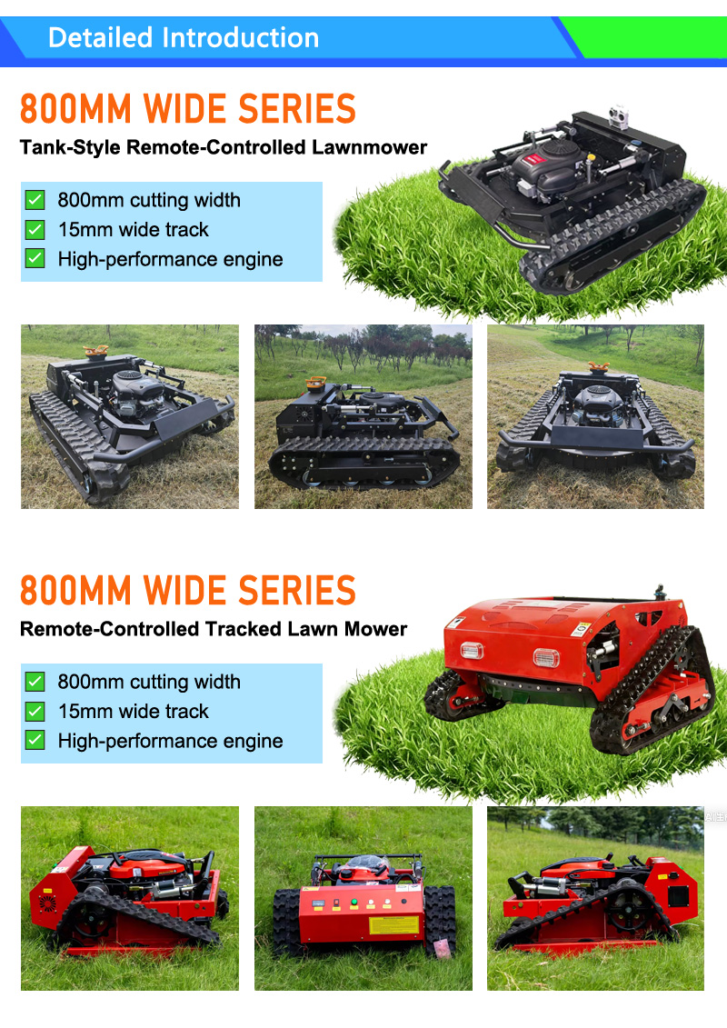 80cm (31.5″) Petrol Series Remote-Controlled Tracked Lawn Mower