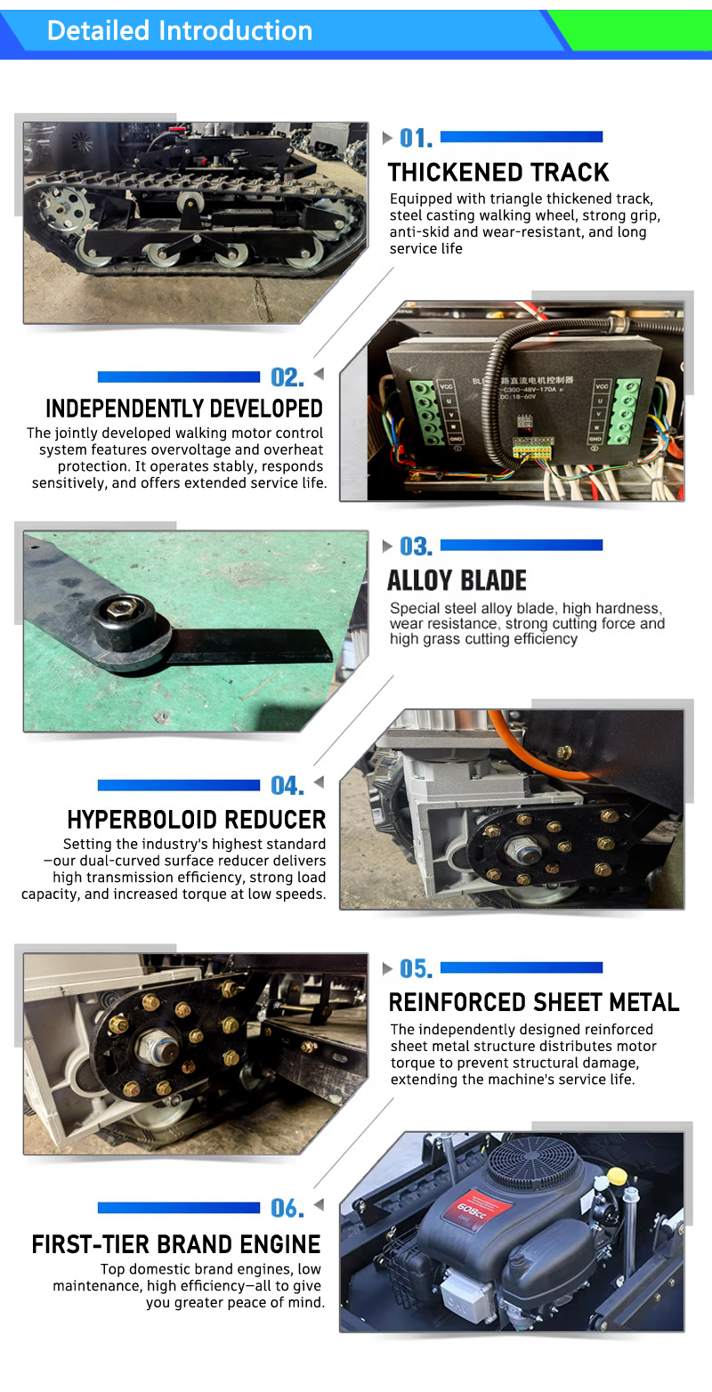 90cm (35.4″) Petrol Series Remote-Controlled Tracked Lawn Mower