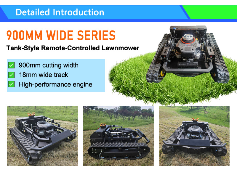 90cm (35.4″) Petrol Series Remote-Controlled Tracked Lawn Mower