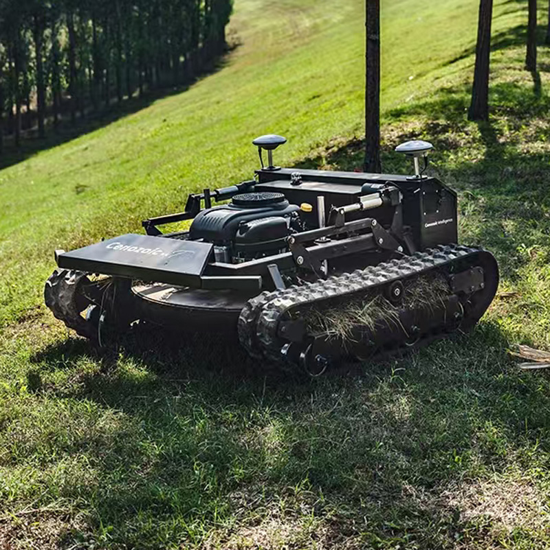 RTK Fully Automatic Hybrid-Powered Remote-Controlled Tracked Mowing Robot