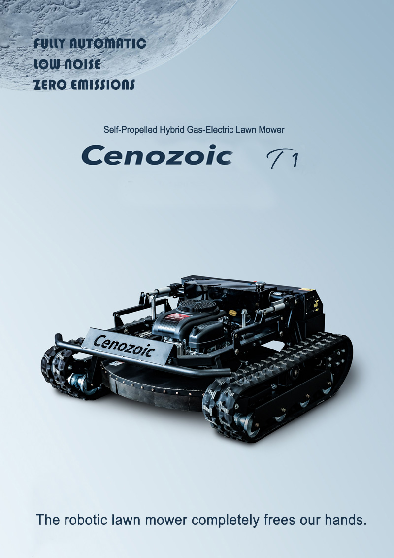 RTK Fully Automatic Hybrid-Powered Remote-Controlled Tracked Mowing Robot