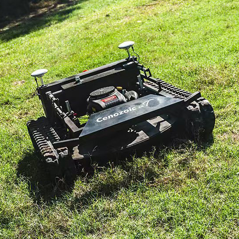 RTK Fully Automatic Hybrid-Powered Remote-Controlled Tracked Mowing Robot