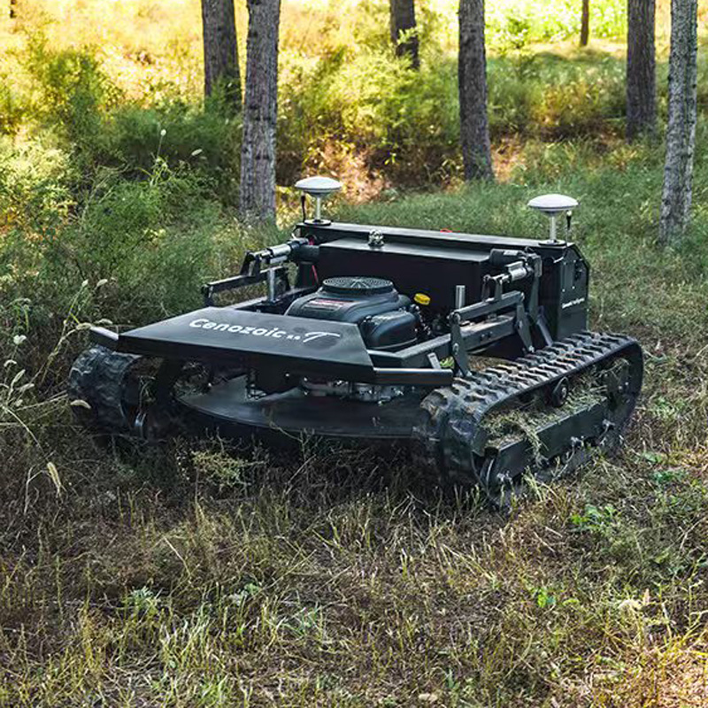 RTK Fully Automatic Hybrid-Powered Remote-Controlled Tracked Mowing Robot