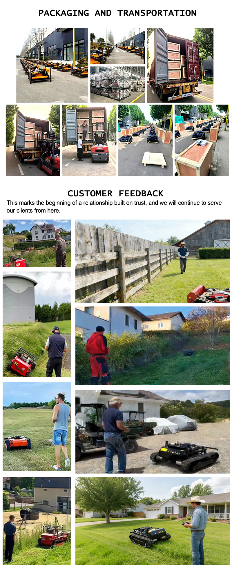 60cm (23.6″) Diesel Series Remote-Controlled Tracked Lawn Mower