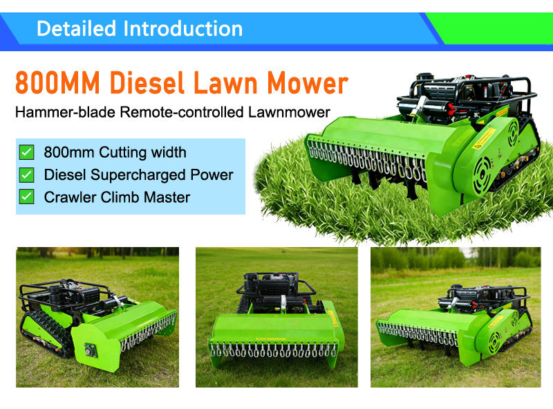 80cm (31.5″) Diesel Series Remote-Controlled Tracked Lawn Mower