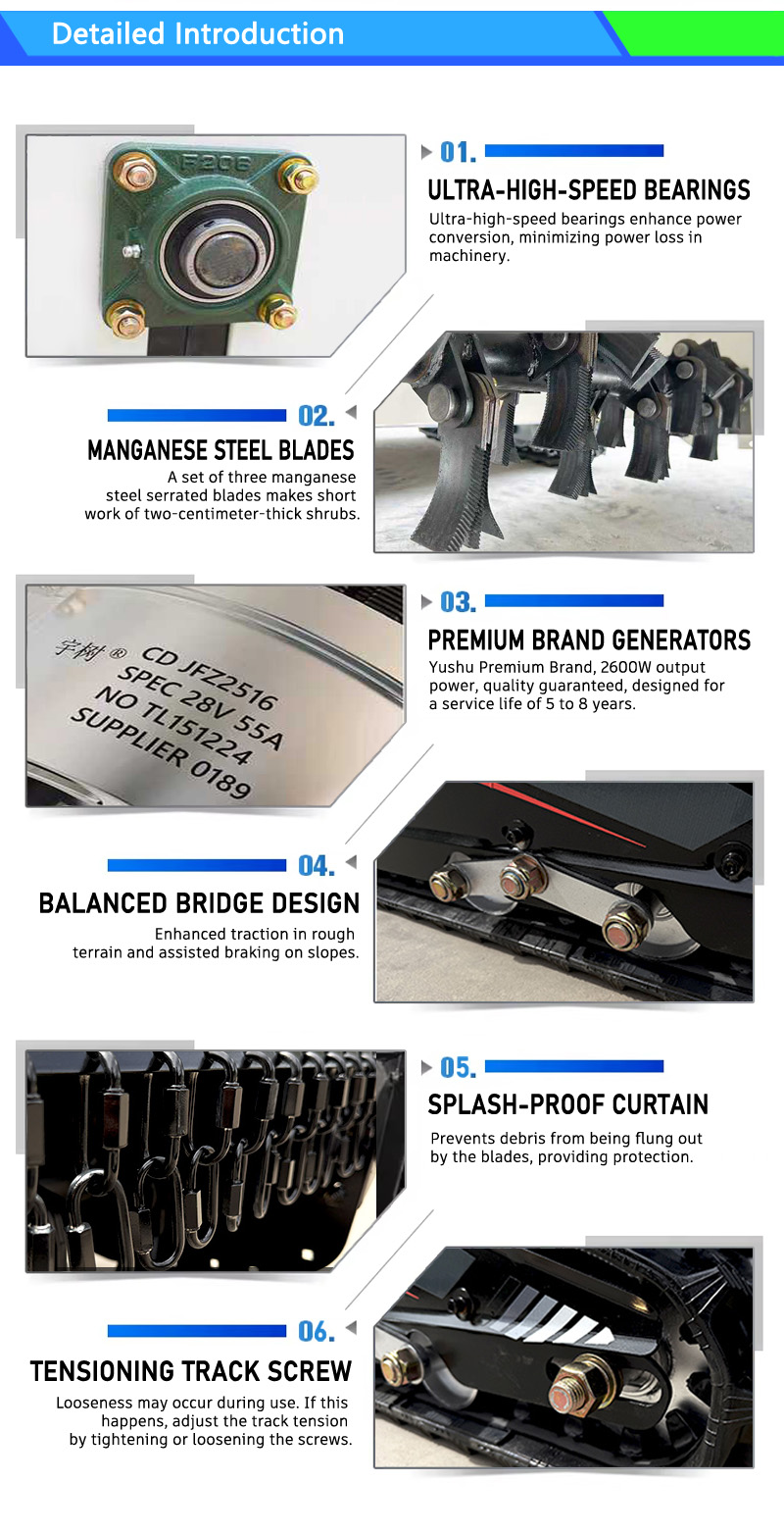 80cm (31.5″) Diesel Series Remote-Controlled Tracked Lawn Mower