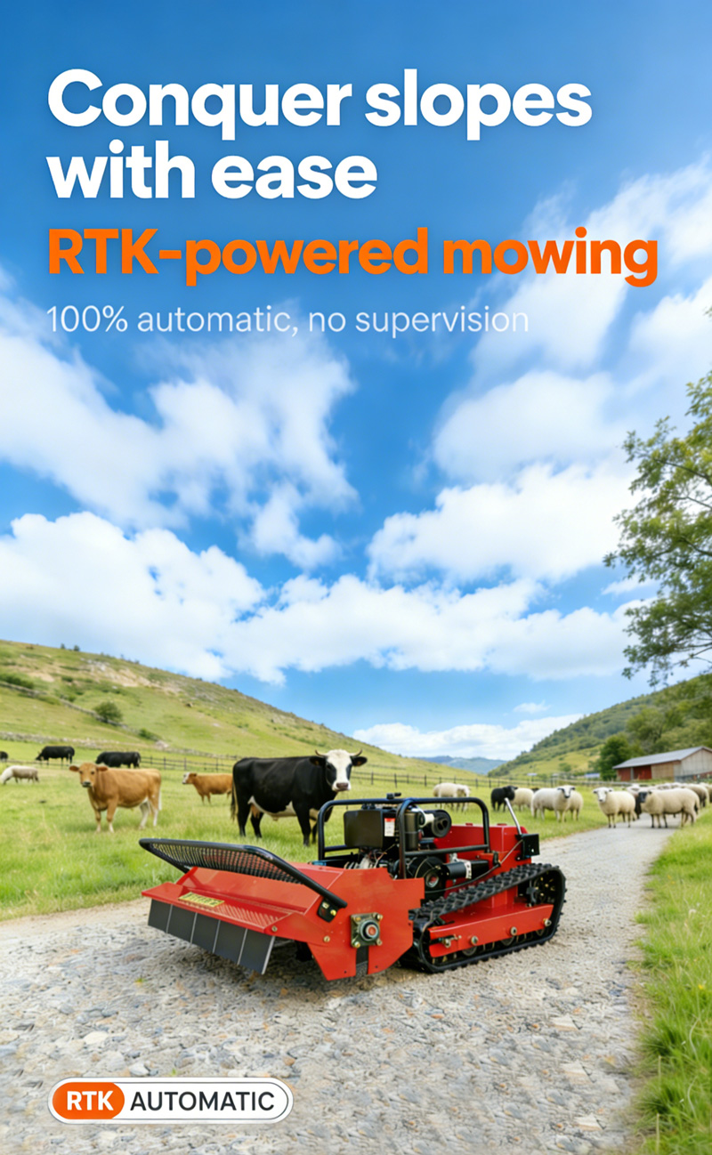 100cm (39.4″) Diesel Series Remote-Controlled Tracked Lawn Mower